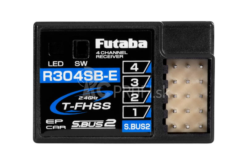 Futaba 4PM Plus T-FHSS, prijímač R304SB-E s telemetriou