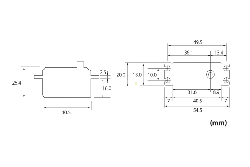 Futaba S-C400 (8 kg 0,08s/60°)