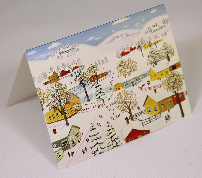 Galison Folk Art Christmas Deluxe Notecard Collection 24 ks