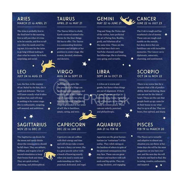 Galison Puzzle Cat Zodiac 500 dielikov