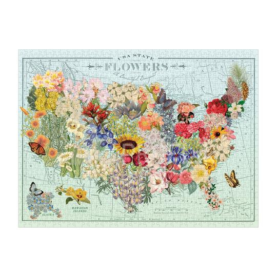 Galison Puzzle Flowers USA 1000 dielikov