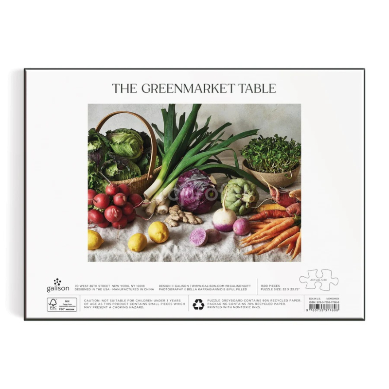 Galison Puzzle Greenmarket Table 1500 dielikov