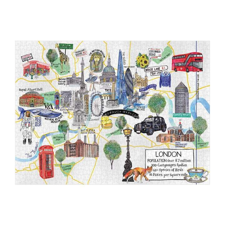 Galison Puzzle Mapa Londýna 1000 dielikov