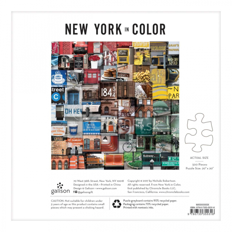 Galison Puzzle New York 500 dielikov