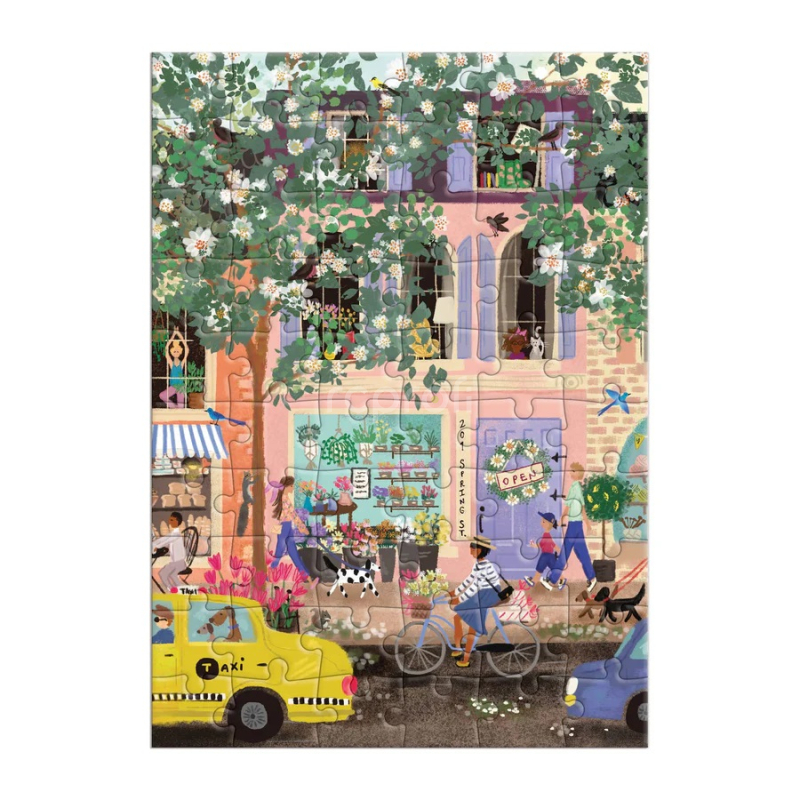 Galison Puzzle Pozdravy z Jarnej ulice 60 dielikov