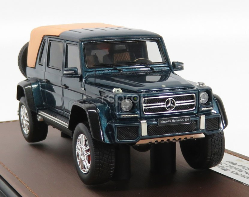 Glm-models Mercedes benz triedy G G650 Maybach Close Roof 2017 1:43 Designo Blue Met