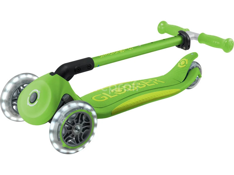 Globber - Kolobežka Primo Plus Lights V2 skladacia Apple Green/Lime Green