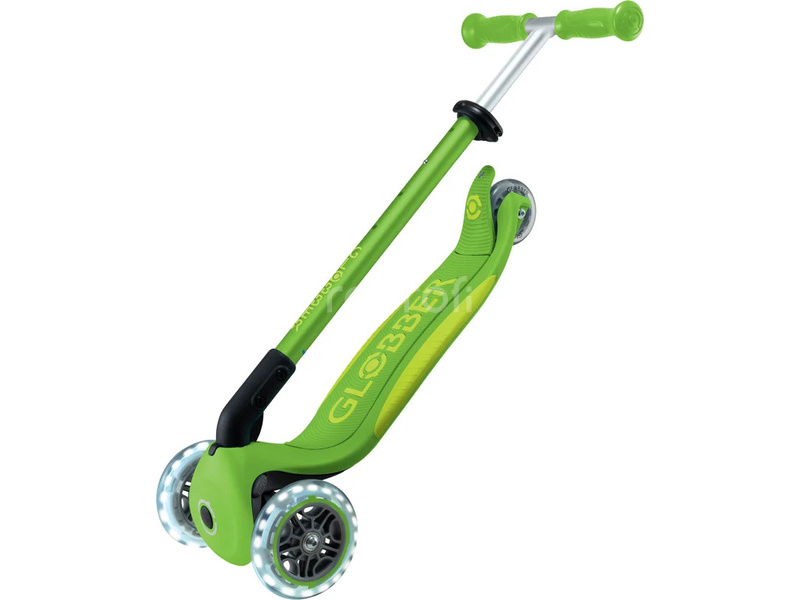 Globber - Kolobežka Primo Plus Lights V2 skladacia Apple Green/Lime Green