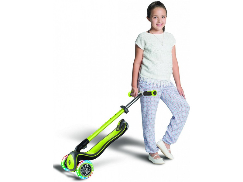 Globber - Scooter Elite Deluxe Lights Lime Green