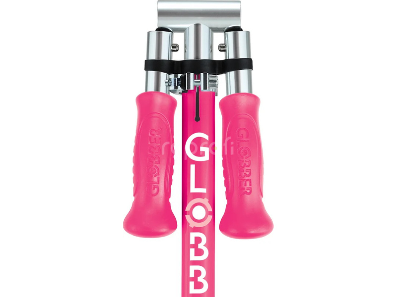 Globber - Scooter Junior Flow Lights skladací Fuchsia