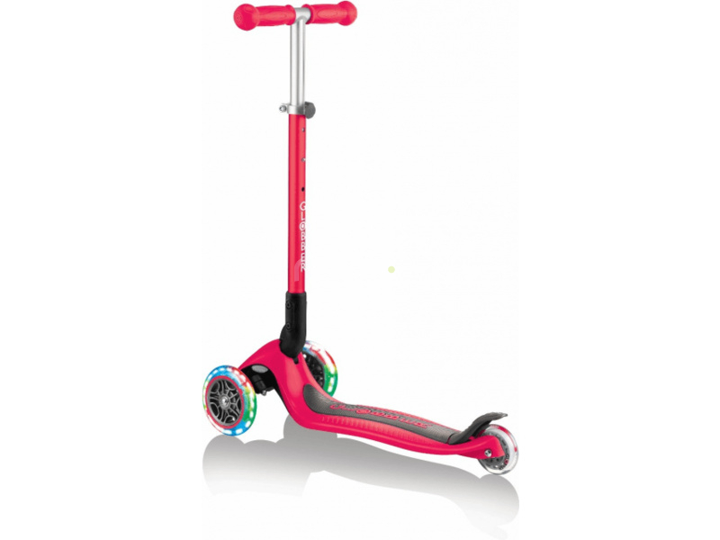 Globber - Scooter Primo Folding Lights pastelovo ružová