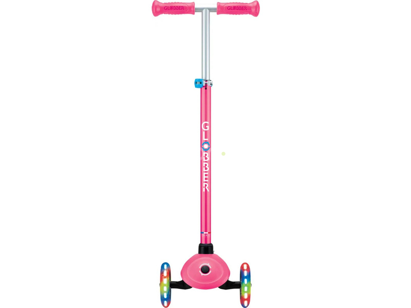 Globber - Scooter Primo Plus Lights V2 Fuchsia/Sky Blue