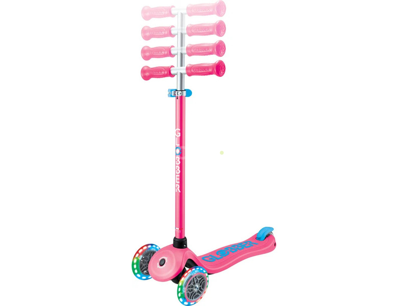 Globber - Scooter Primo Plus Lights V2 Fuchsia/Sky Blue