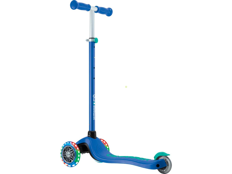 Globber - Scooter Primo Plus Lights V2 Navy Blue/Emerald Green