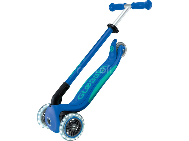 Globber - Scooter Primo Plus Lights V2 skladací Fuchsia/Sky Blue