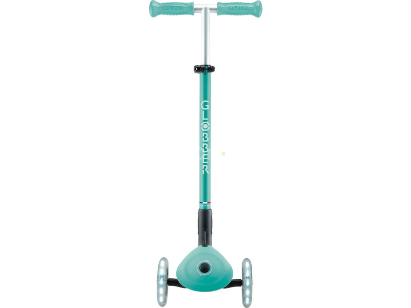 Globber - Scooter Primo Plus Lights V2 skladací Fuchsia/Sky Blue