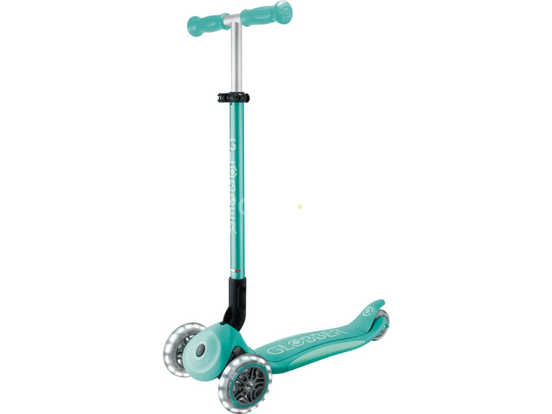 Globber - Scooter Primo Plus Lights V2 skladací Fuchsia/Sky Blue