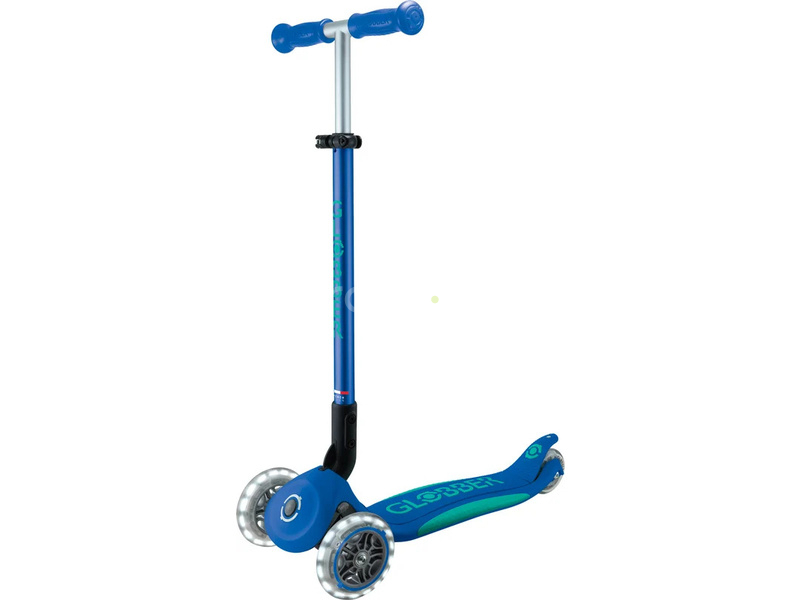 Globber - Scooter Primo Plus Lights V2 skladací Fuchsia/Sky Blue