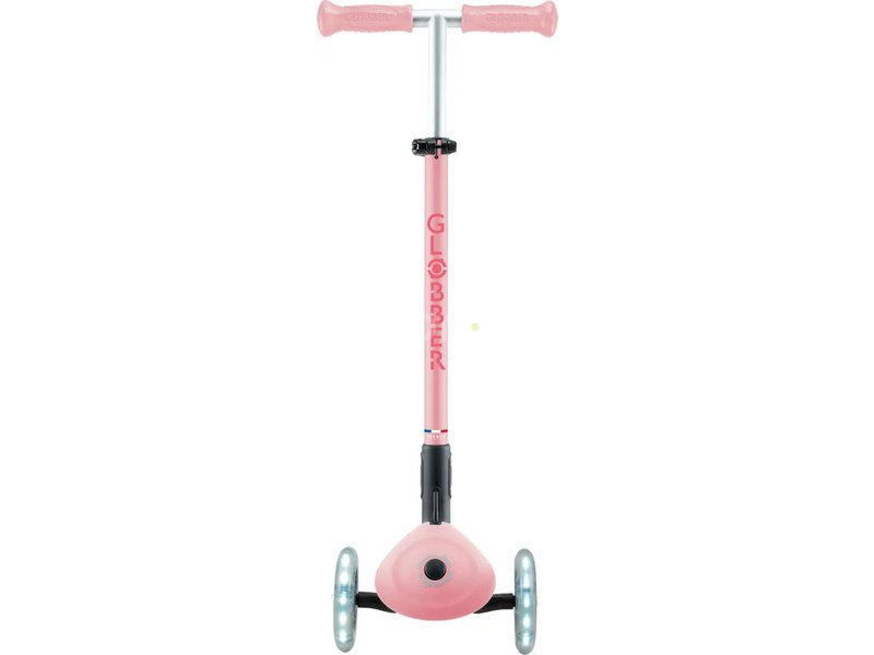 Globber - Scooter Primo Plus Lights V2 skladací Fuchsia/Sky Blue