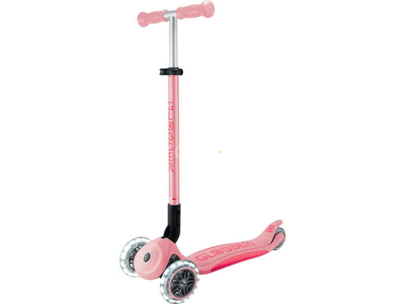 Globber - Scooter Primo Plus Lights V2 skladací Fuchsia/Sky Blue