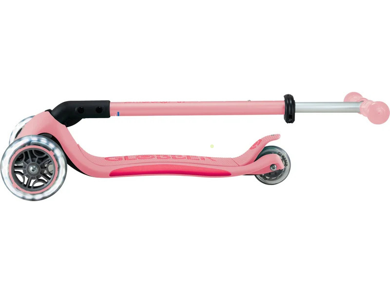 Globber - Scooter Primo Plus Lights V2 skladací Fuchsia/Sky Blue