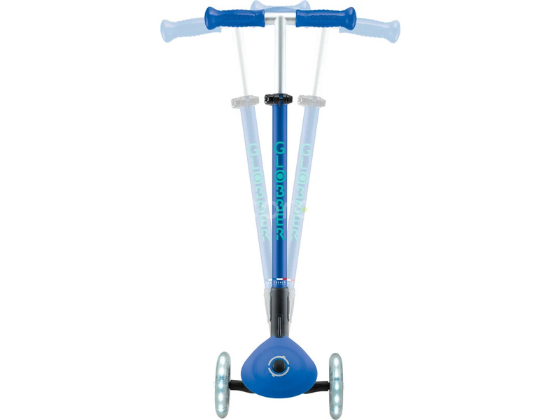 Globber - Scooter Primo Plus Lights V2 skladací Fuchsia/Sky Blue