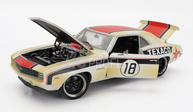 Gmp Chevrolet Camaro Rs Coupe N 18 Texaco Racing 1969 1:18 Biela červená čierna