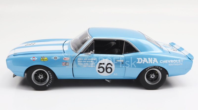 Gmp Chevrolet Camaro Z/28 Coupe N 56 Trans Am 1967 P.dombroskj 1:18 Light Blue White