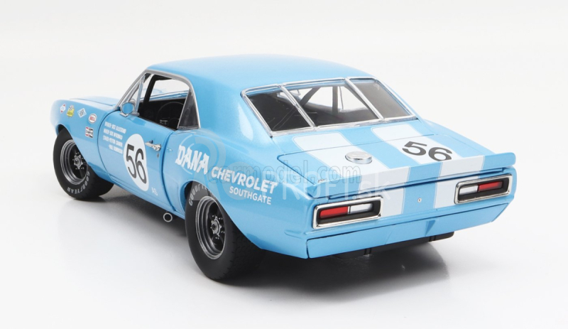 Gmp Chevrolet Camaro Z/28 Coupe N 56 Trans Am 1967 P.dombroskj 1:18 Light Blue White