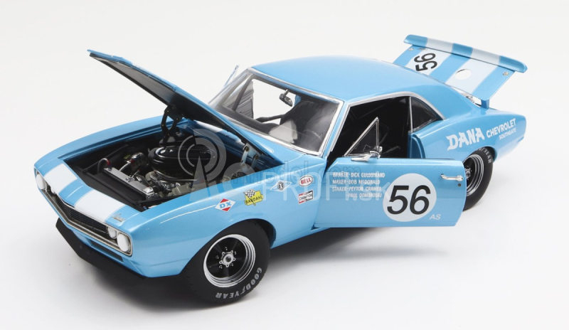 Gmp Chevrolet Camaro Z/28 Coupe N 56 Trans Am 1967 P.dombroskj 1:18 Light Blue White