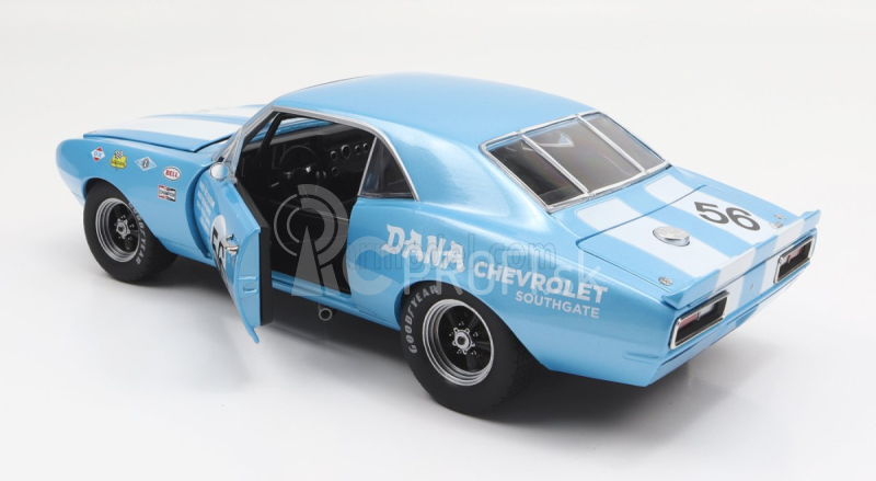 Gmp Chevrolet Camaro Z/28 Coupe N 56 Trans Am 1967 P.dombroskj 1:18 Light Blue White