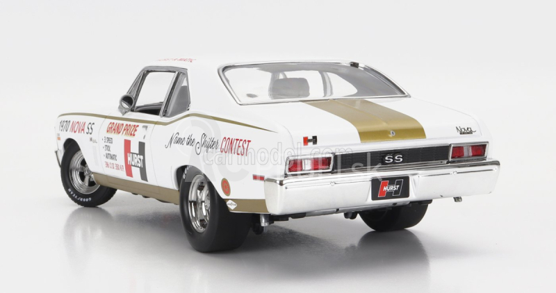 Gmp Chevrolet Nova Ss Coupe Hurst-a-matic Racing 1970 1:18 Biele zlato