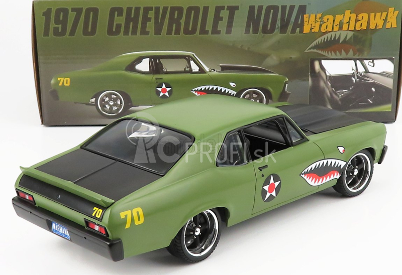 Gmp Chevrolet Nova Warhawk Coupe 1970 1:18 zelená čierna