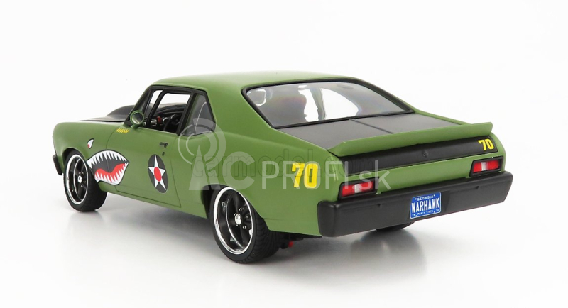 Gmp Chevrolet Nova Warhawk Coupe 1970 1:18 zelená čierna