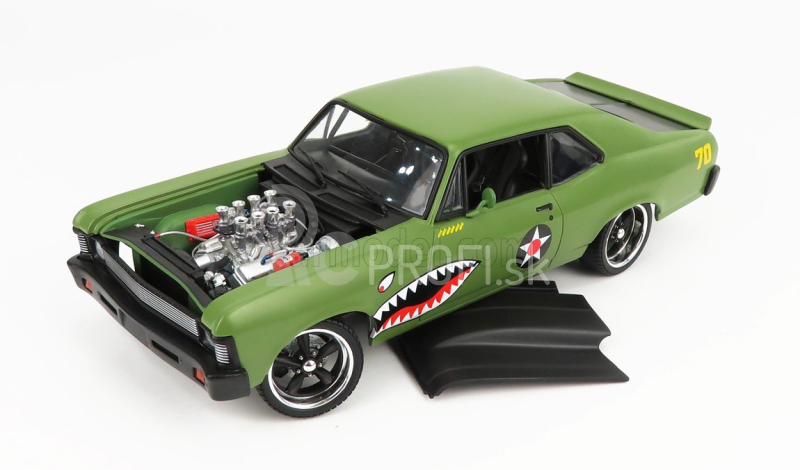 Gmp Chevrolet Nova Warhawk Coupe 1970 1:18 zelená čierna