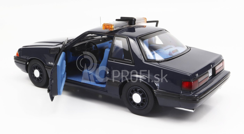 Gmp Ford usa Mustang 5.0l Ssp Police Dragon Chaser 1988 1:18 tmavomodrá