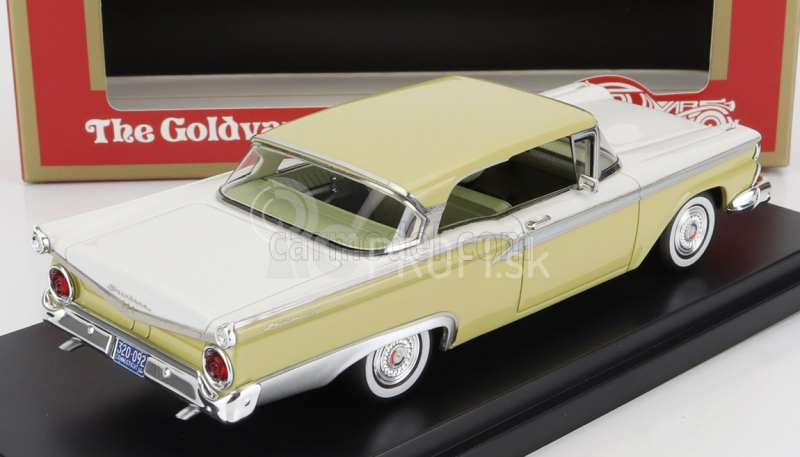 Goldvarg Ford usa Fairlane 1959 1:43 žltá biela