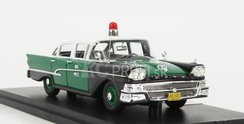 Goldvarg Ford usa Ford Custom 300 New York City Police Department 1958 1:43 Bielo-zeleno-čierna