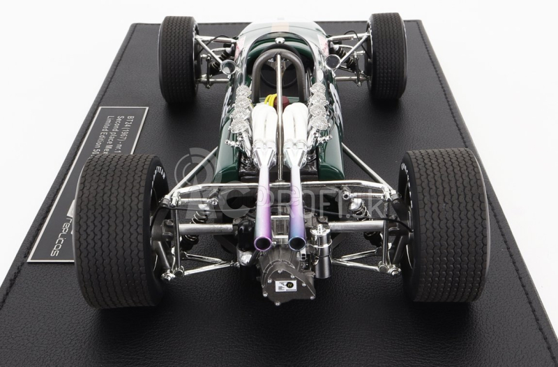 Gp-replika Brabham F1 Bt24 Repco N 1 2nd Mexico Gp 1967 Jack Brabham - Con Vetrina - S vitrínou 1:18 Green Gold