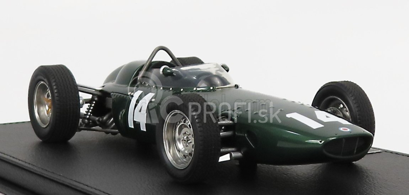 Gp-replika BRM F1 P57 Brm Team N 14 Winner Italian Gp Monza World Champion 1962 Graham Hill - Con Vetrina - S vitrínou 1:18 Green Met