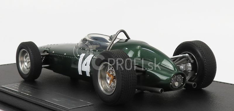 Gp-replika BRM F1 P57 Brm Team N 14 Winner Italian Gp Monza World Champion 1962 Graham Hill - Con Vetrina - S vitrínou 1:18 Green Met