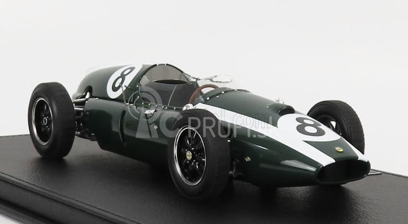 Gp-replika Cooper F1 T51 Climax Team Cooper Car Company N 8 1959 Jack Brabham 1959 World Champion - Con Vetrina - s vitrínou 1:18 Green White