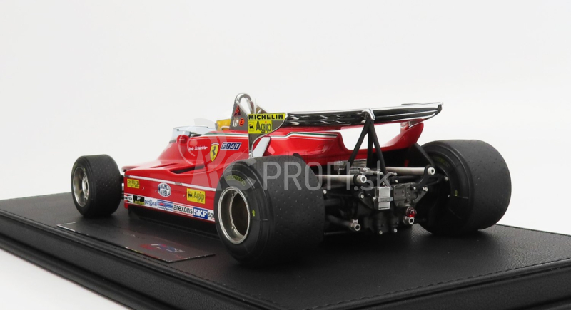 Gp-replika Ferrari F1 312 T5 N 1 Monaco Gp 1980 (s figúrkou pilota) Jody Scheckter 1:18 Červená