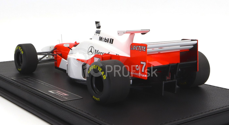 Gp-replika Mclaren F1 Mp4/11 3.0l V10 Team Mercedes Centrálne krídlo N 7 6. Monaco Gp 1996 Mika Hakkinen - Con Vetrina - S vitrínou 1:18 Červená Biela