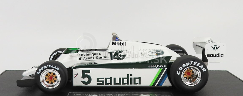 Gp-replika Williams F1 Fw08 N 5 7th Swiss Gp 1982 Derek Daly 1:18 Bielozelená