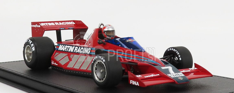 Gp-repliky Brabham F1 Bt46 Alfa Romeo Prototype Martini Racing N 7 Testovacia verzia (s figúrkou pilota) 1977 John Watson - Con Vetrina - S vitrínou 1:18 Červená