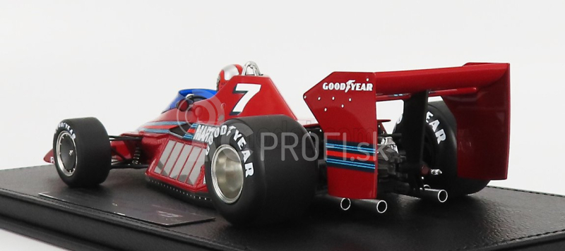 Gp-repliky Brabham F1 Bt46 Alfa Romeo Prototype Martini Racing N 7 Testovacia verzia (s figúrkou pilota) 1977 John Watson - Con Vetrina - S vitrínou 1:18 Červená