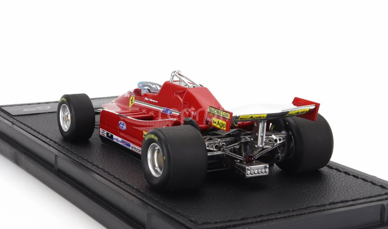 Gp-repliky Ferrari F1 126c N 2 Qualifyng Monza Gp Taliansko 1980 Gilles Villeneuve 1:43 Červená