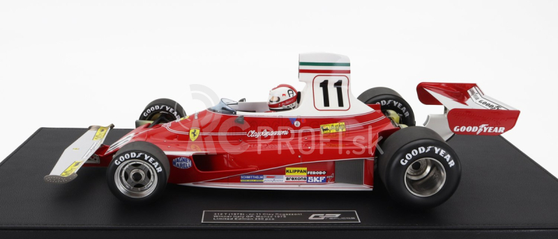 Gp-repliky Ferrari F1 312t Team Ferrari Sefac N 11 Winner Italy Monza Gp (s figúrkou pilota) 1975 Clay Regazzoni 1:12 Červená biela