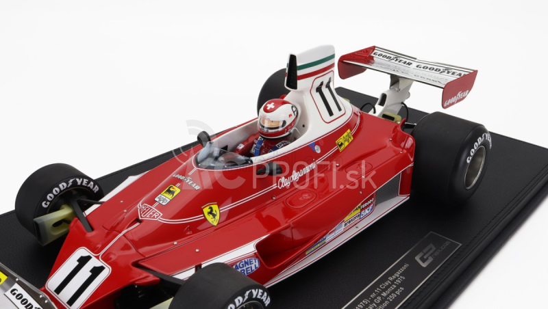 Gp-repliky Ferrari F1 312t Team Ferrari Sefac N 11 Winner Italy Monza Gp (s figúrkou pilota) 1975 Clay Regazzoni 1:12 Červená biela